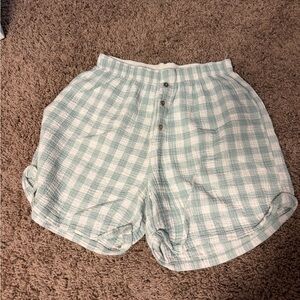 Free People Gingham boxer shorts